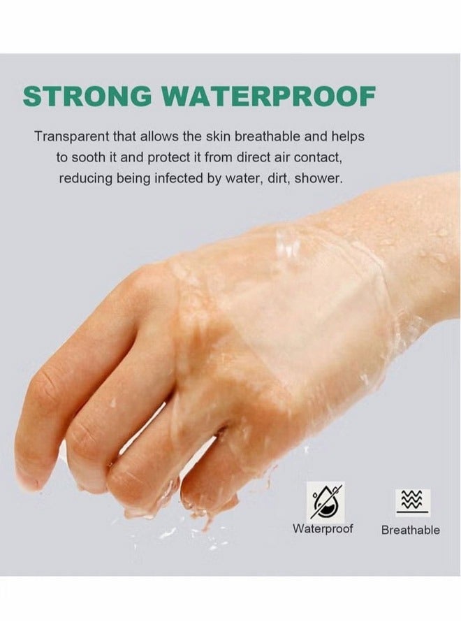 (5m x 5cm) Tattoo After Care Bandage Transparent Film Dressing, PU Film Waterproof Sticker Second Layer Skin Healing Protection Bandage Elastic Antibacterial Wound Tape - Image 4