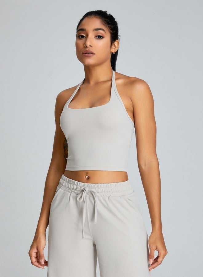 KAWN.YOGA Womens Athletic Tank Top with Square Neckline  - Image 3