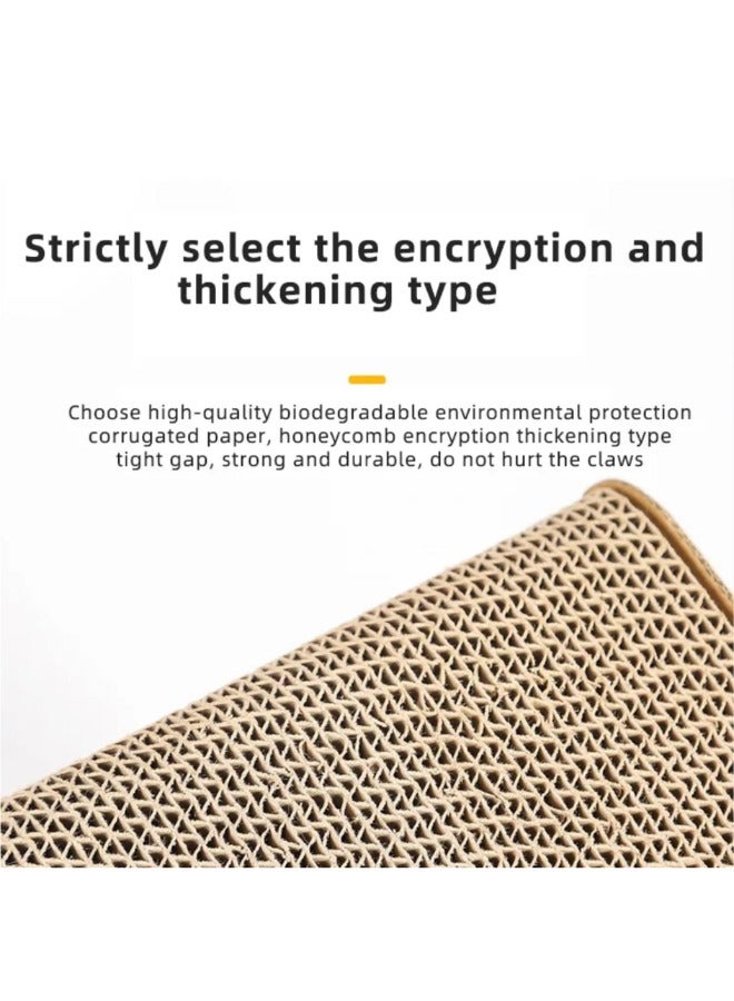 Petsary New Design TV Shaped Premium Cat Scratcher Cardboard, 2in1 Double Sided Cat Scratching Board for Indoor, Round Durable Cat Scratcher with Catnip for Small Pets Kitten Lounge Bed - Image 5