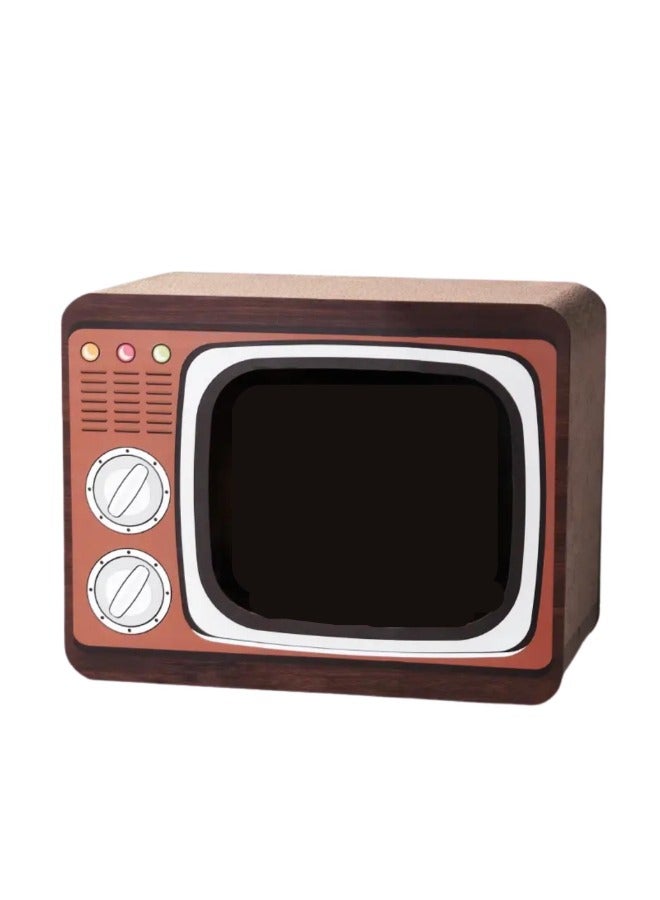 Petsary New Design TV Shaped Premium Cat Scratcher Cardboard, 2in1 Double Sided Cat Scratching Board for Indoor, Round Durable Cat Scratcher with Catnip for Small Pets Kitten Lounge Bed - Image 2