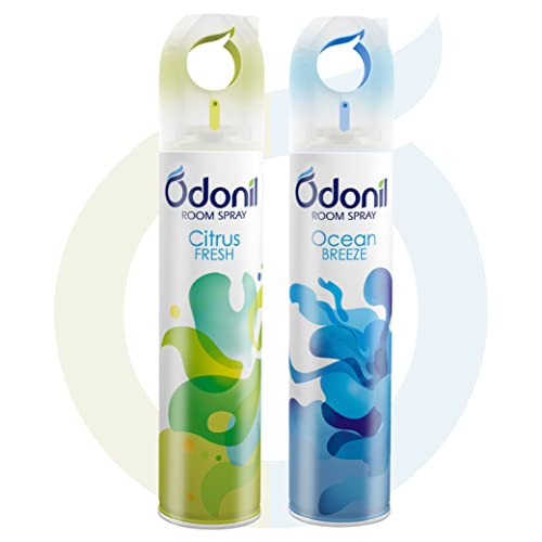 Odonil Room Air Freshener Spray - 440ml Combo (Pack of 2, 220ml each) | Citrus Fresh & Ocean Breeze | Nature Inspired Fragrance | Long Lasting Fragrance | For Bathroom, Toilet, Home & Office - Image 1