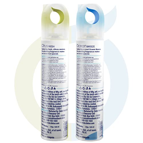 Odonil Room Air Freshener Spray - 440ml Combo (Pack of 2, 220ml each) | Citrus Fresh & Ocean Breeze | Nature Inspired Fragrance | Long Lasting Fragrance | For Bathroom, Toilet, Home & Office - Image 5