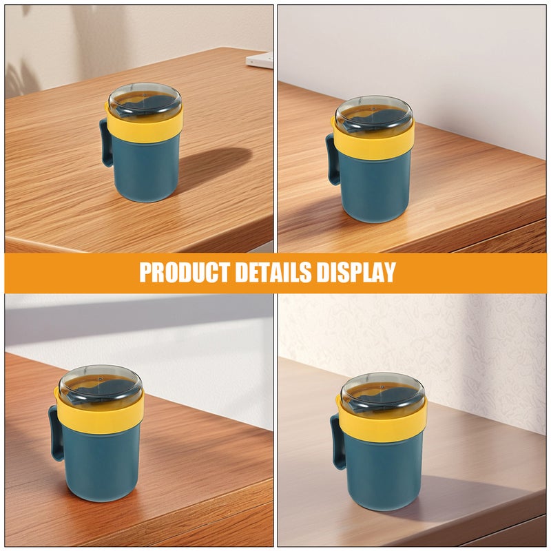 📦 مجموعة أكواب شوربة محمولة مع غطاء آمنة للاستخدام في الميكروويف تصميم أخضر داكن أنيق - Image 5