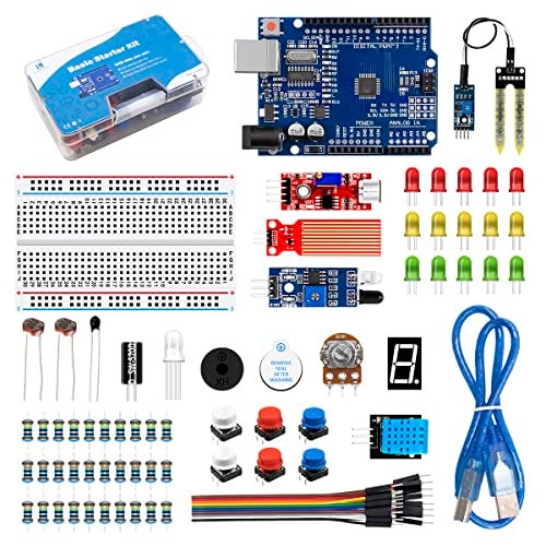 LAFVIN Basic Starter Kit with R3 CH340,Breadboard + Retail Box Compatible with Arduino IDE - Image 1