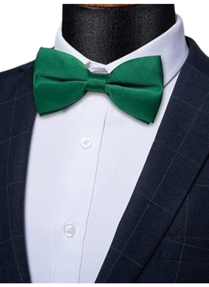 Trenderrs Men's Solid Color Satin Bow Tie  - Image 1