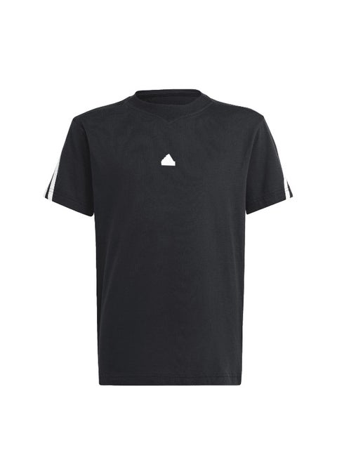 adidas U Fi 3S T Black Training T-Shirts 7-8Y
