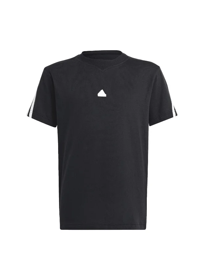 اديداس adidas U Fi 3S T Black Training T-Shirts 7-8Y