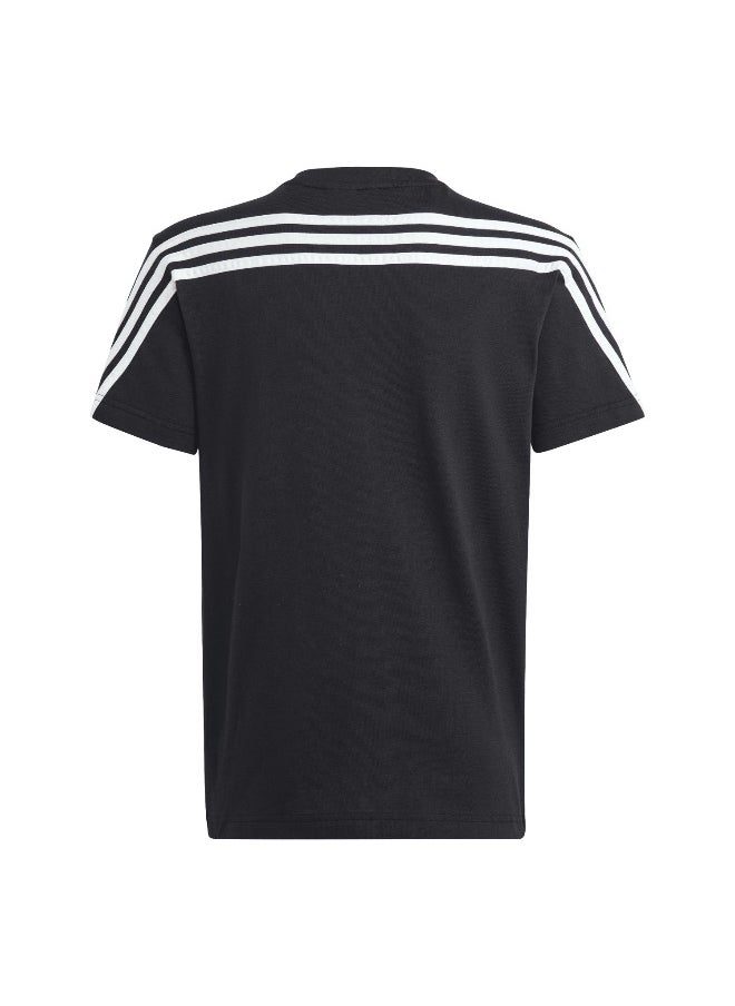 Adidas adidas U Fi 3S T Black Training T-Shirts 7-8Y  - Image 3