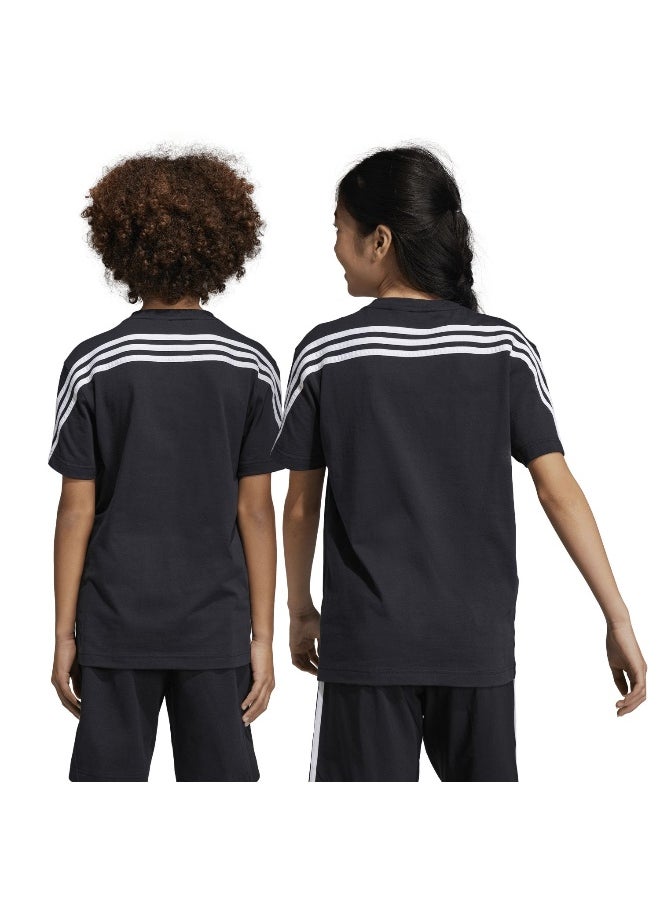 Adidas - adidas U Fi 3S T Black Training T-Shirts 7-8Y - Image 1