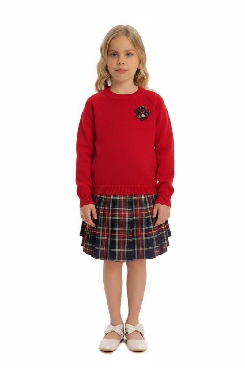 Top Teens Girls' dress, sizes 3 to 12 years, 4055 - Image 1