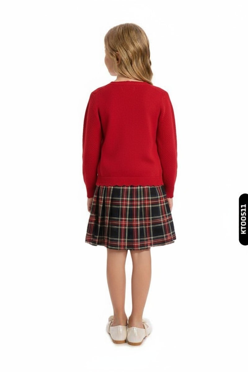 Top Teens Girls' dress, sizes 3 to 12 years, 4055 - Image 3