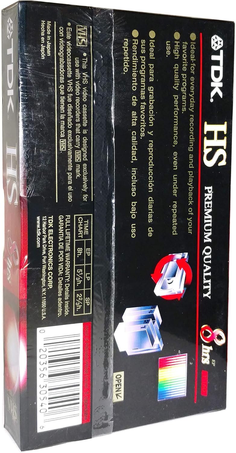 TDK 3 عبوات - أشرطة فيديو فارغة VHS T-160 بجودة ممتازة تدوم 8 ساعات - Image 2