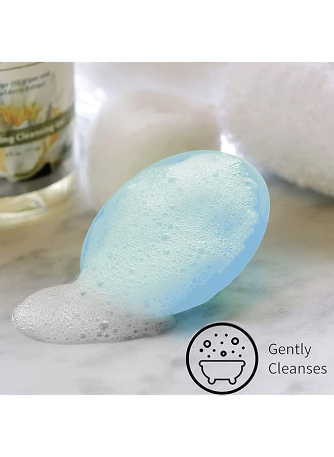 erorex - Baby Bath Brush 2 Pack Baby Silicone Bath Brush，Baby Cradle Cap Brush The Skinsoother Baby - Image 1