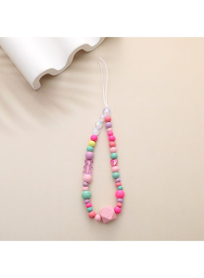 NIBEMINENT Phone Charm/ Chain Strap for Women Girls, Cute Cartoon Cell Phone Case Lanyard Wrist Strap