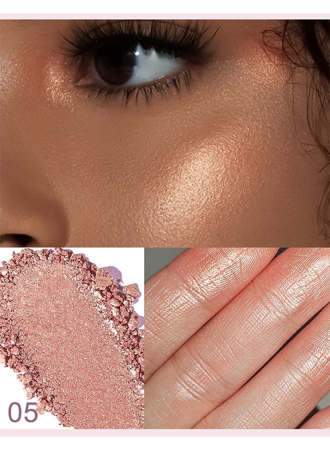 YOUNG VISION Highlighter Makeup Powder, Made With High-Quality Ingredients, Gentlely On The Skin and Provide Long-Lasting Wear, Suitable Under Makeup With Long Lasting Shine Finish #05 - Image 2