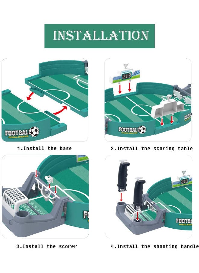 Plynox Tabletop Football Game Interactive Mini Soccer with Top Slingshot Toys for Kids Educational Sport  - Image 2