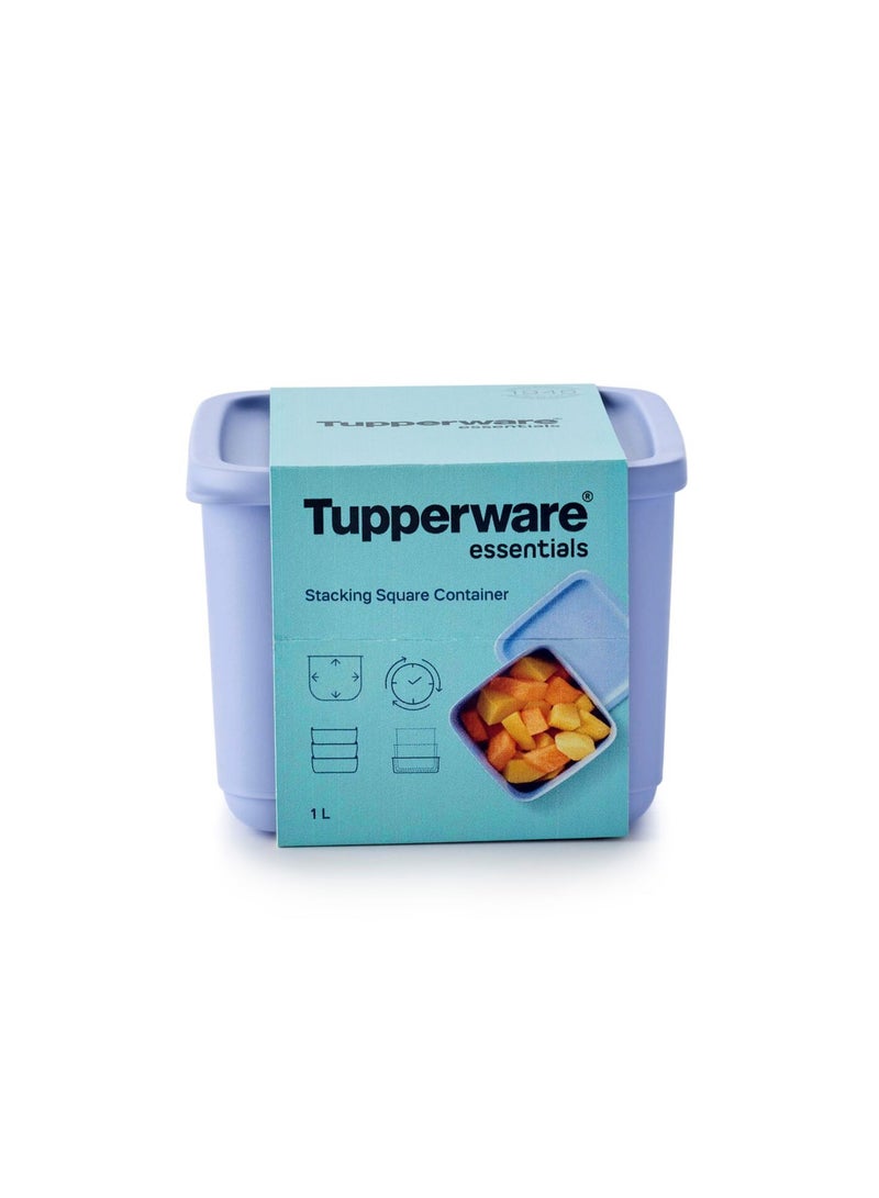 Tupperware Stacking Square Container  1 L - Image 1
