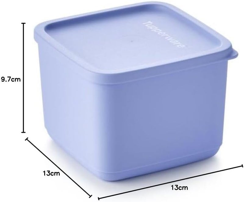 Tupperware Essentials Cubix Storage Box, 1 Liter Capacity, Purple - Image 3