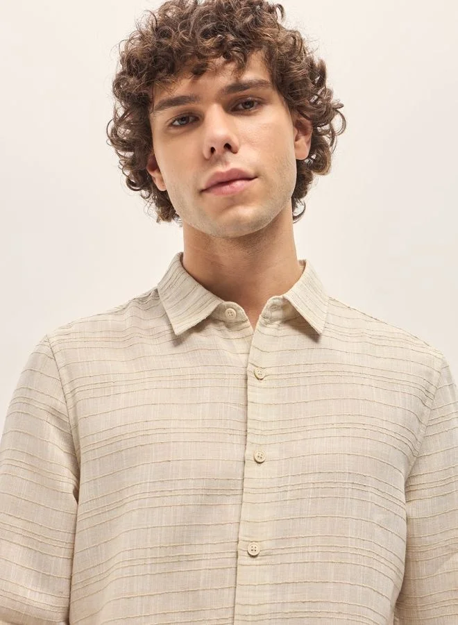 THE BEAR HOUSE Men's Shirt for Casual and Formal Wear | Classic Button-Down Style for Office, Daily Use, Travel, Events & All-Season Outfits | Versatile & Stylish Wardrobe Essential for Every Occasion