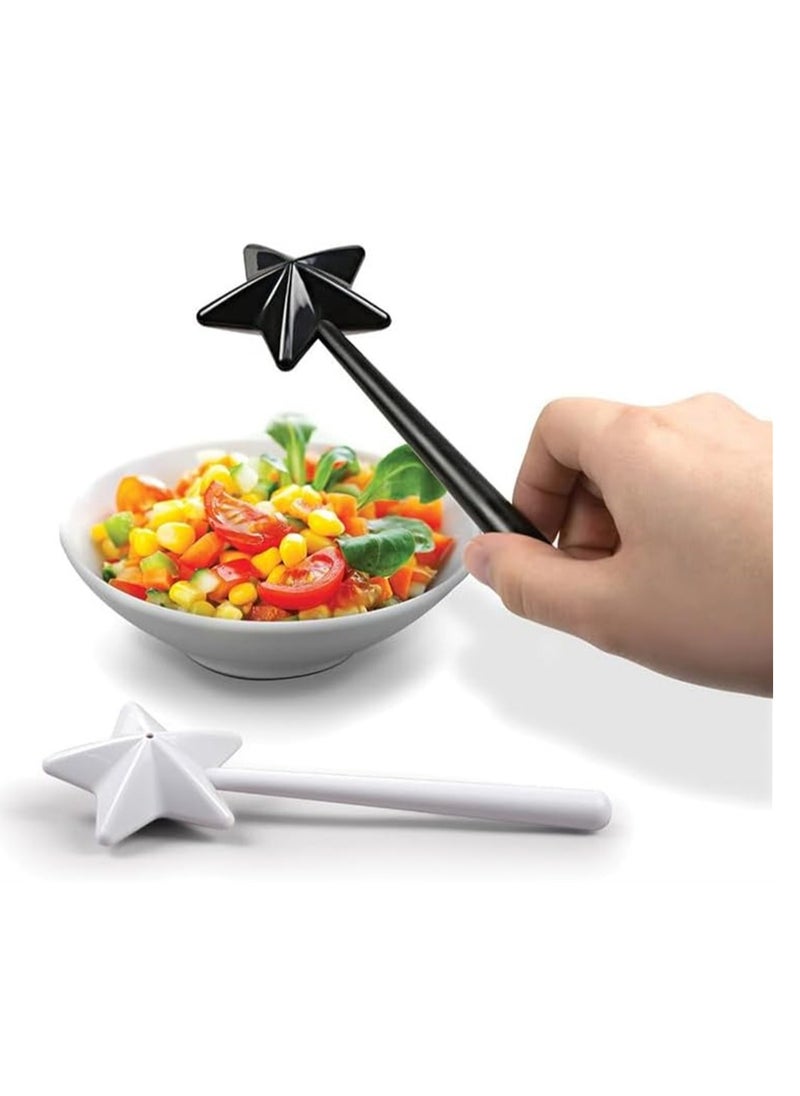 Excefore Magical Salt Shakers 2 Pack Salt and Pepper Shaker Magic Wands Pentagram Shape Salt Dispenser Kitchen Accessories Designed to the Perfect Addition to Your Dining Experience  - Image 5