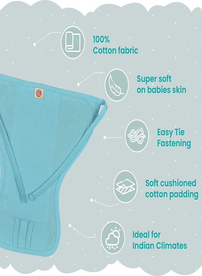 TIDY SLEEP حفاضات قماشية للأطفال من تيدي سليب - قطن 100% (متعددة الألوان، من 0 إلى 3 أشهر) عبوة من 5 قطع - صغير... - Image 5