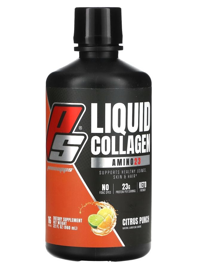 ProSupps Amino23 Liquid Collagen Citrus Punch 32 fl oz (960 ml) - Image 1
