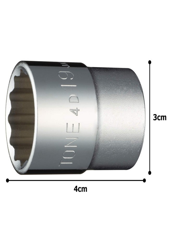 TONE Socket 12-Point 4D-19 1/2" Inch Drive 19mm - Image 5