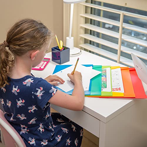 Doc It Cascading Wall Organizer for Teachers, 7 Pockets Hold Letter Size Paper, Single - Image 5