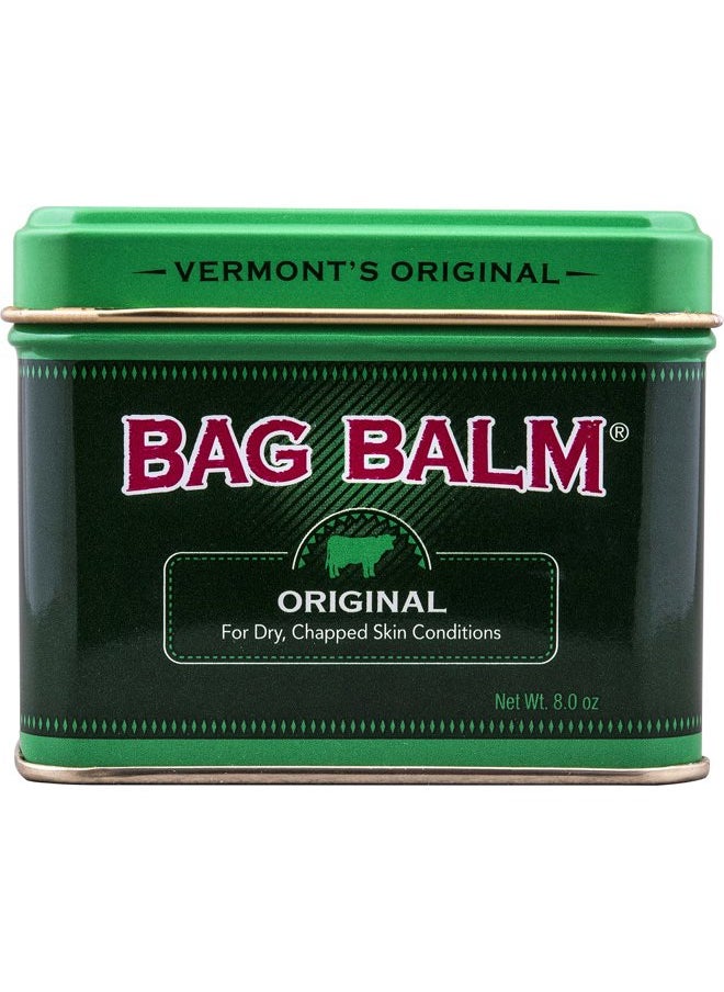 Bag Balm - Vermont's Original for Dry Chapped Skin Conditions 8 Ounce Tin - Image 1