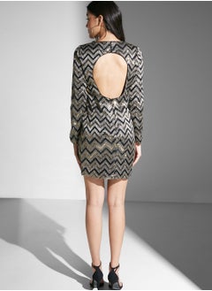 Chi-Chi London Sequin Detail Dress  - Image 2
