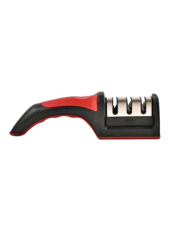 NIBEMINENT Stainless Steel Knife Sharpener Black/Red/Silver  - Image 1