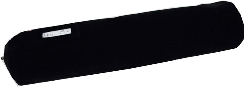 UnionPlus Velvet Jewelry Roll Bag for Brackets Bangles Watches, Great Jewelry Organizer for Travel, Black - Image 4