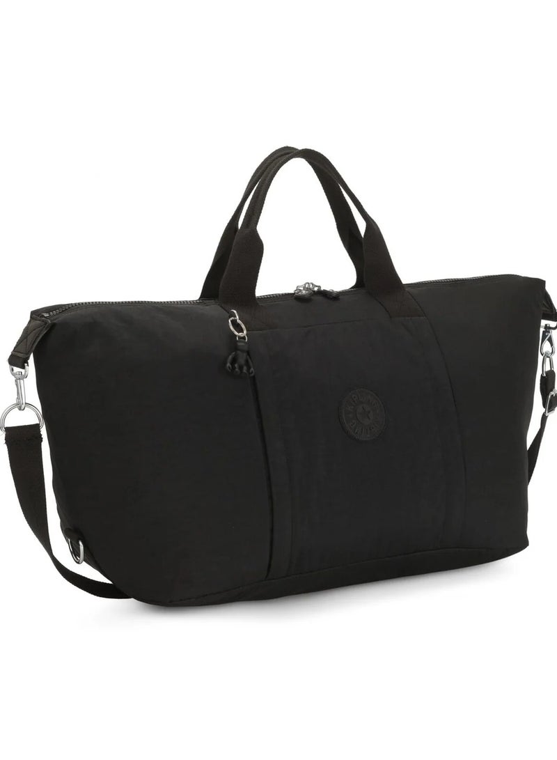 kipling Bori Large Weekender with Trolley Sleeve and Removable Shoulderstrap - Black Noir - Image 4