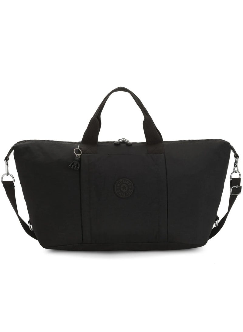 kipling Bori Large Weekender with Trolley Sleeve and Removable Shoulderstrap - Black Noir - Image 1