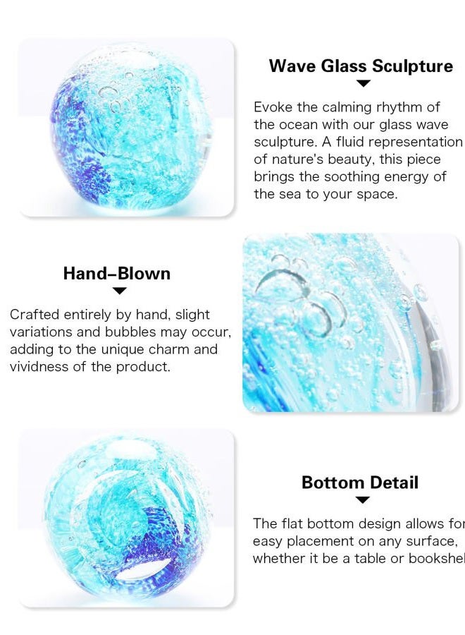 Bdor Glass Ornament Sea Wave - Image 5