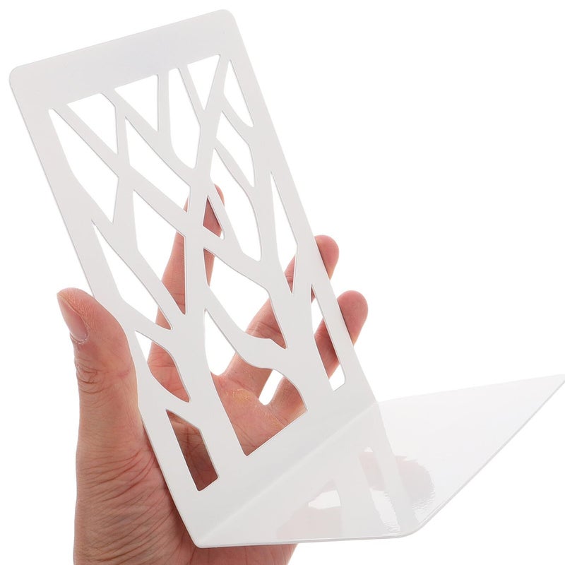 Kichouse Heavy Duty Metal Bookends with Non Slip Base for Home Office - Image 4