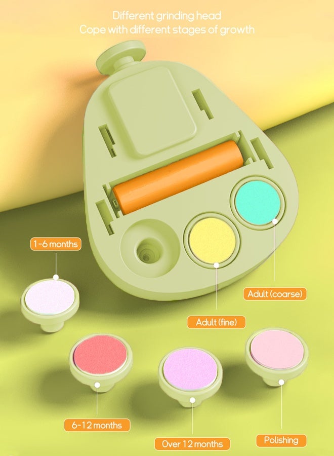 Electric nail grinder Baby nail trimmer Children's nail clippers Electric nail clippers With 6 grinding heads - Image 4