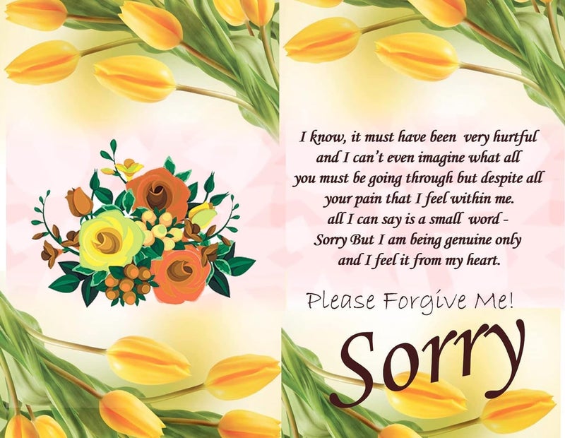 Saugat Traders Saugat Traders Sorry Gift for Girlfriend, Boyfriend - Apology Card, Soft Teddy Bear with Artificial Red Rose Flower and Paper Carry Bag - Apologize Gift Combo - Image 3