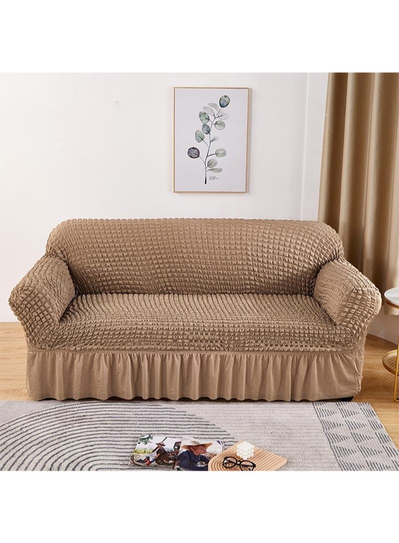 GOOTOY 4-Piece Couch Sofa Cover with Skirt Durable Washable High Elastic Stretchable Easy Fit Universal Furniture Protector - Image 2