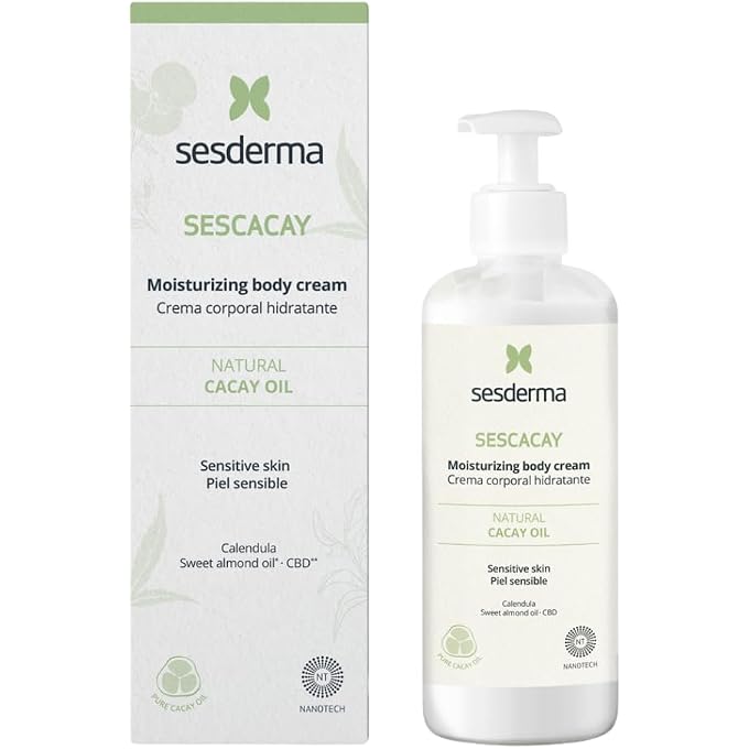 Sesderma Sescacay Moisturising Body Cream with Cacay Oil & HPR 250 ml - Firming & Regenerating Care for Dry, Sensitive Skin, Smoothing, Barrier Strengthening