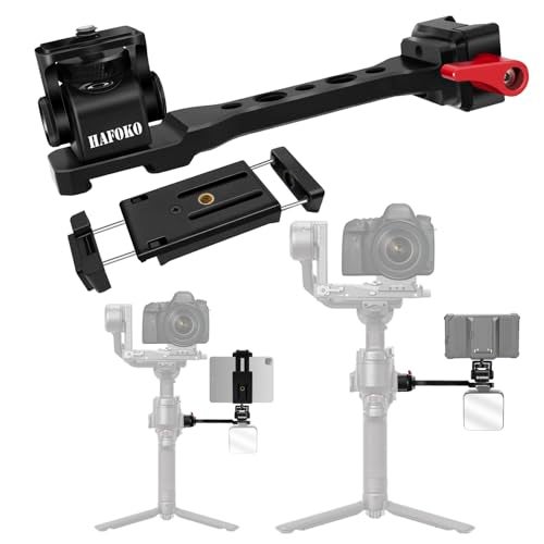 HAFOKO RS4 Phone Holder & Tablet Mount, Aluminum Alloy Monitor Mount, Compatible with DJI RS4/RS4 PRO/RS3/RS3 PRO/RS3 Mini/RS2/RSC2 Gimbal Stabilizer - Image 1