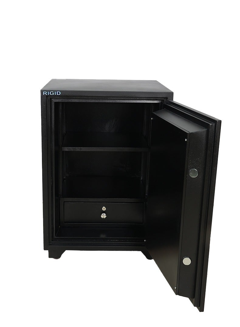 RIGID Fire Resistant Steel Safe with Dual Key Lock, 70Kg  - Image 2