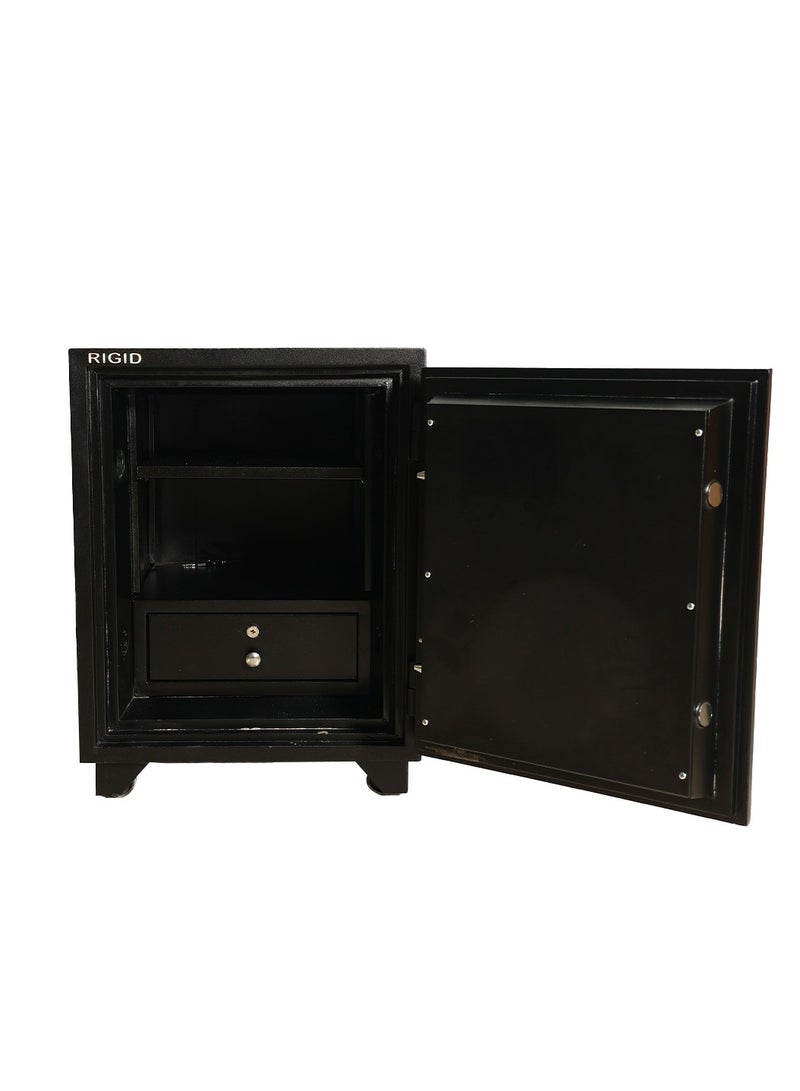 RIGID Fire Resistant Steel Safe with Dual Key Lock, 70Kg  - Image 3