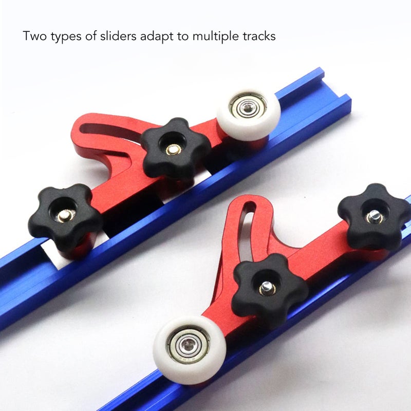 Aluminum Alloy Table Saw Stock Guide Adjustable Bearing Roller Press Feeder for Woodworking - Image 5