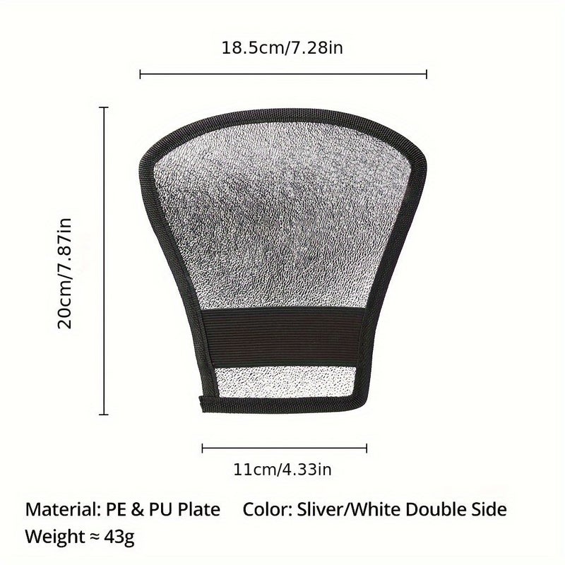 Flash Photography Dual Sided Reflector Silvery White Reflective Board Tpu Material - Image 2