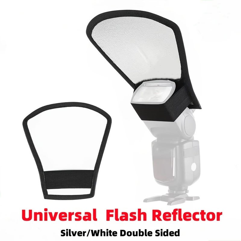 Flash Photography Dual Sided Reflector Silvery White Reflective Board Tpu Material - Image 1
