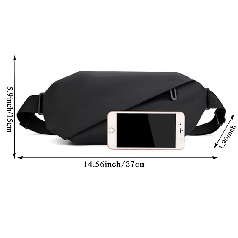 GUSTAVE Waist Bag For Unisex With Adjustable Strap, Stylish Fanny Pack Waterproof Chest Bag Lightweight Belt Bag For Running Travel Sports Cycling Workout Gym Outdoor - Image 4