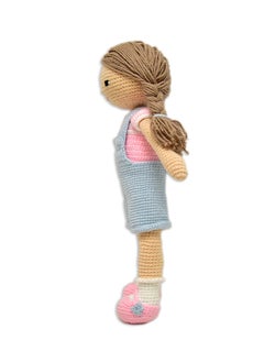 Happy Threads Handmade Crocheted Love & Care Emma Doll (17 inches) – Multicolour | Crochet Toys | Child Safe | for Babies 6 Months & Above | Dolls for Boys/Girls| For Birthday Gift | Decorative Items for Room  - Image 1
