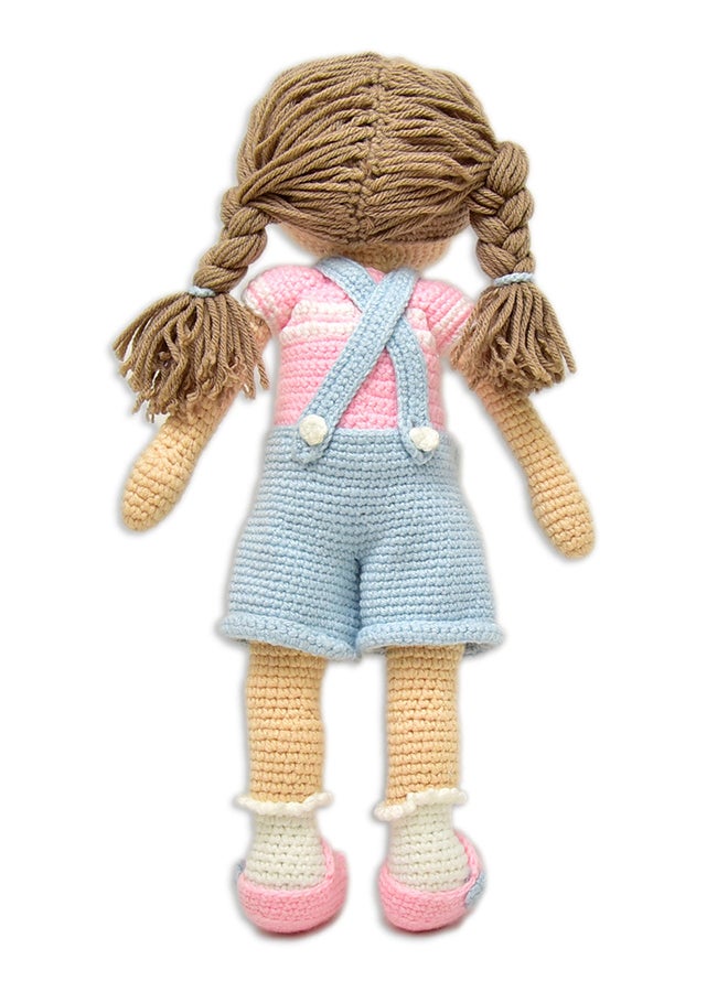 Happy Threads Handmade Crocheted Love & Care Emma Doll (17 inches) – Multicolour | Crochet Toys | Child Safe | for Babies 6 Months & Above | Dolls for Boys/Girls| For Birthday Gift | Decorative Items for Room - Image 3