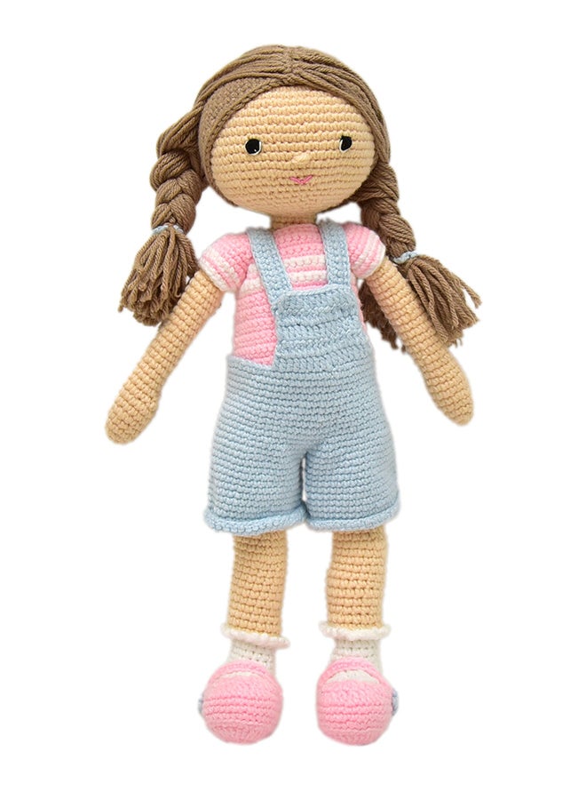 Happy Threads Handmade Crocheted Love & Care Emma Doll (17 inches) – Multicolour | Crochet Toys | Child Safe | for Babies 6 Months & Above | Dolls for Boys/Girls| For Birthday Gift | Decorative Items for Room - Image 5